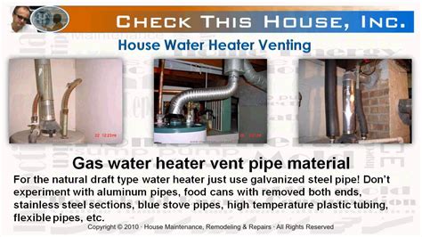 how to vent gas heater